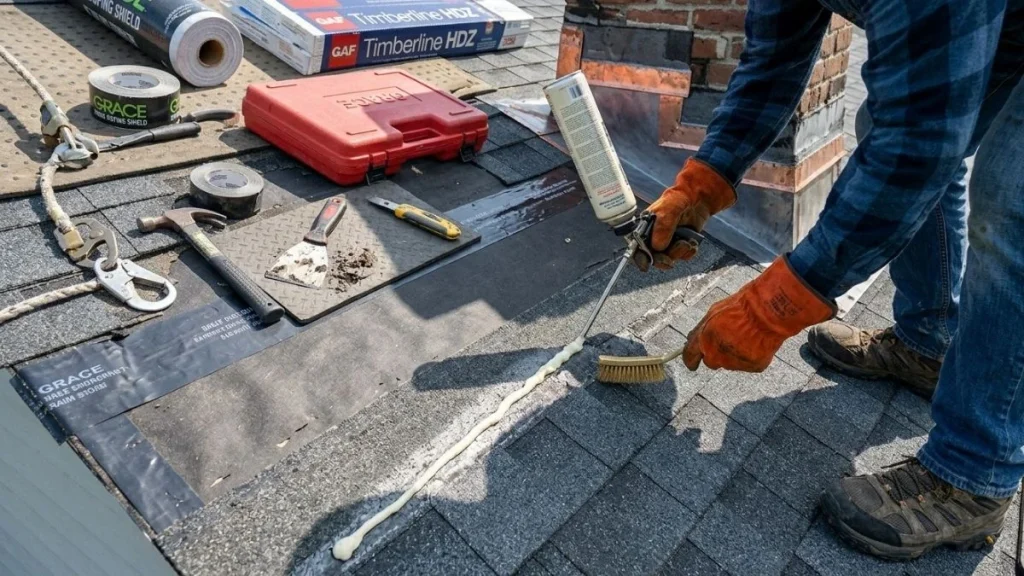 how-to-apply-spray-foam-roof-leak