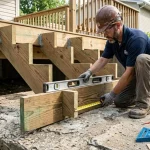 how-to-level-stair-stringers-on-uneven-concrete