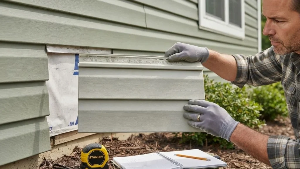 identify existing vinyl siding