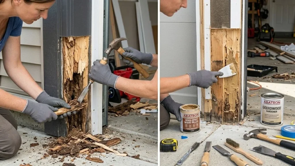 repairing-rotted-garage-door-frame-step-by-step