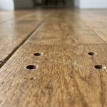 small holes in hardwood floor