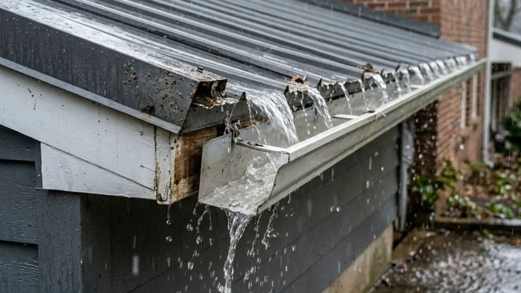 causes-of-gutter-overshoot-metal-roof