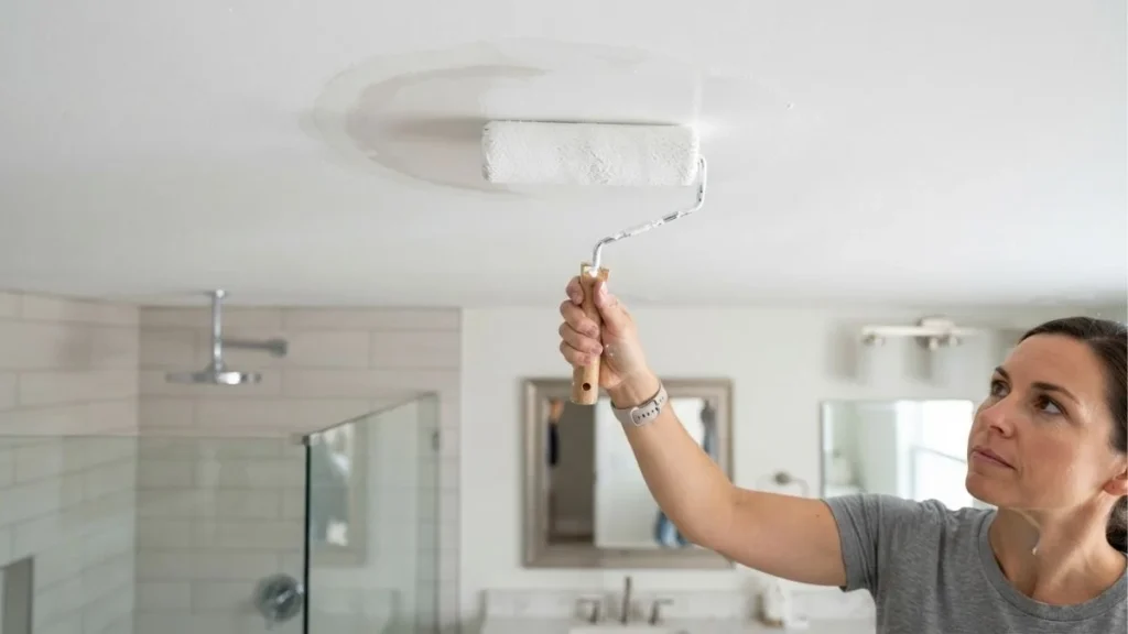 applying stain blocking primer ceiling