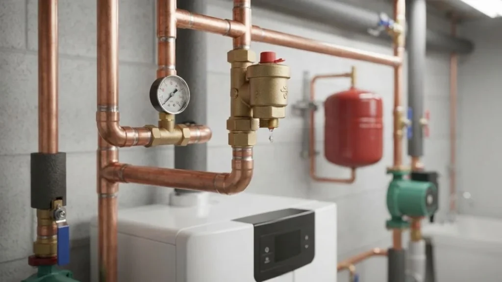 automatic air purge valve on boiler