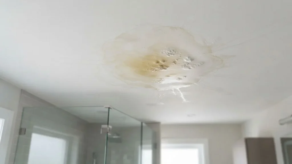 bathroom ceiling water leak