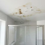 brown spots on bathroom ceiling