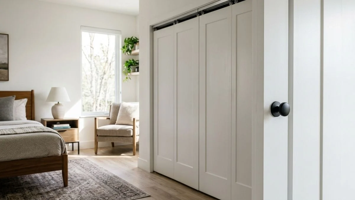 cabinet knobs on bifold doors