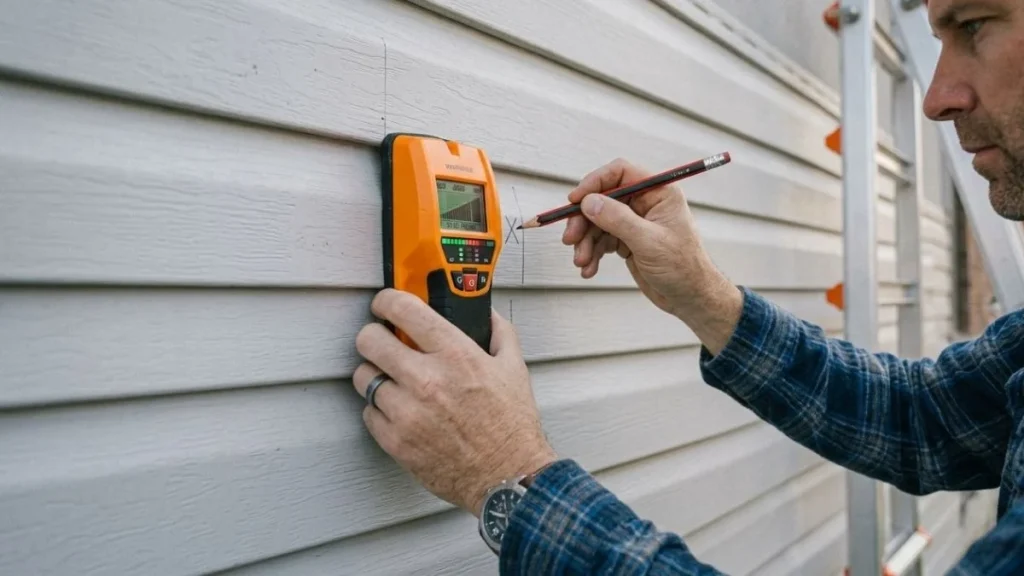 electronic stud finder vinyl siding