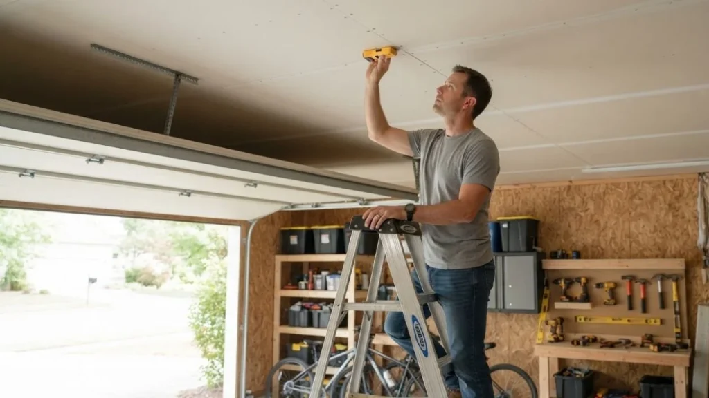 finding garage ceiling joists for storage