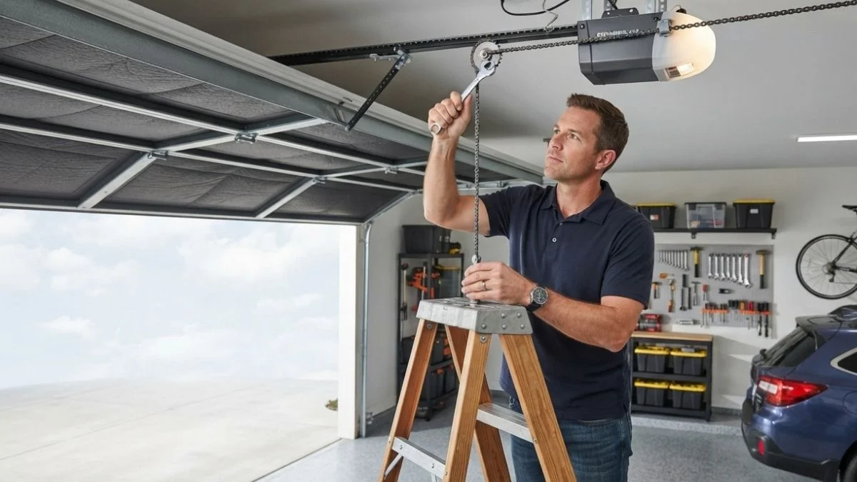 garage door chain tension adjustment