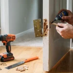 hollow door hinge repair