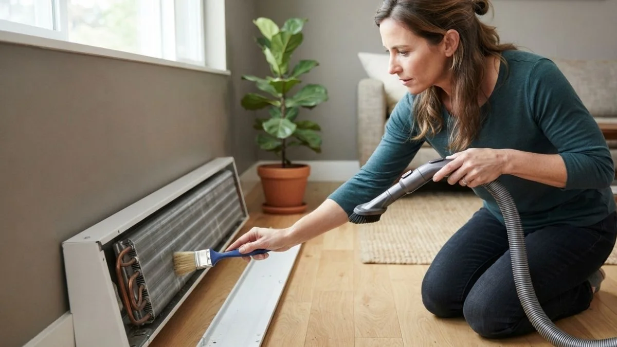 how to clean baseboard heating