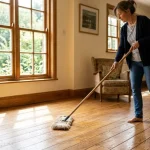 how to clean waxed wood floor