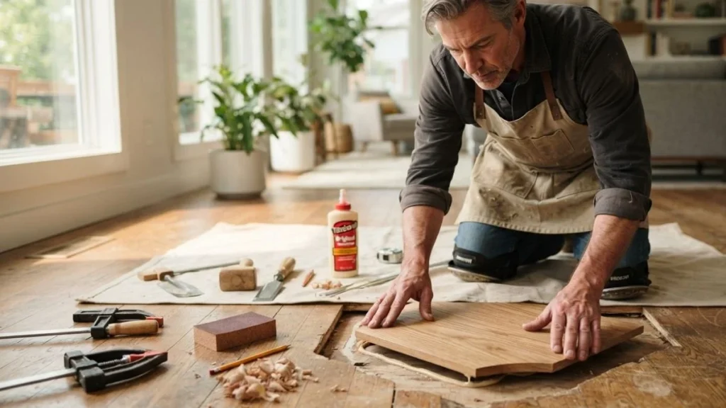 installing hardwood floor wood patch