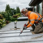 insulated aluminum roof panel leak repair