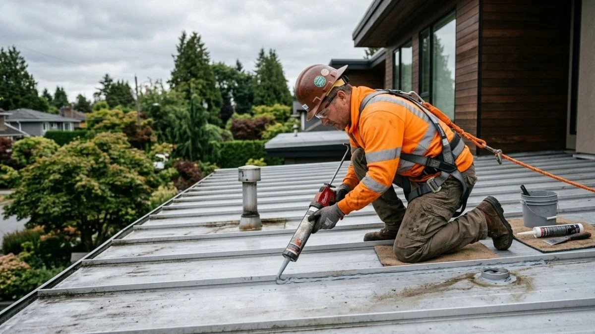 insulated aluminum roof panel leak repair