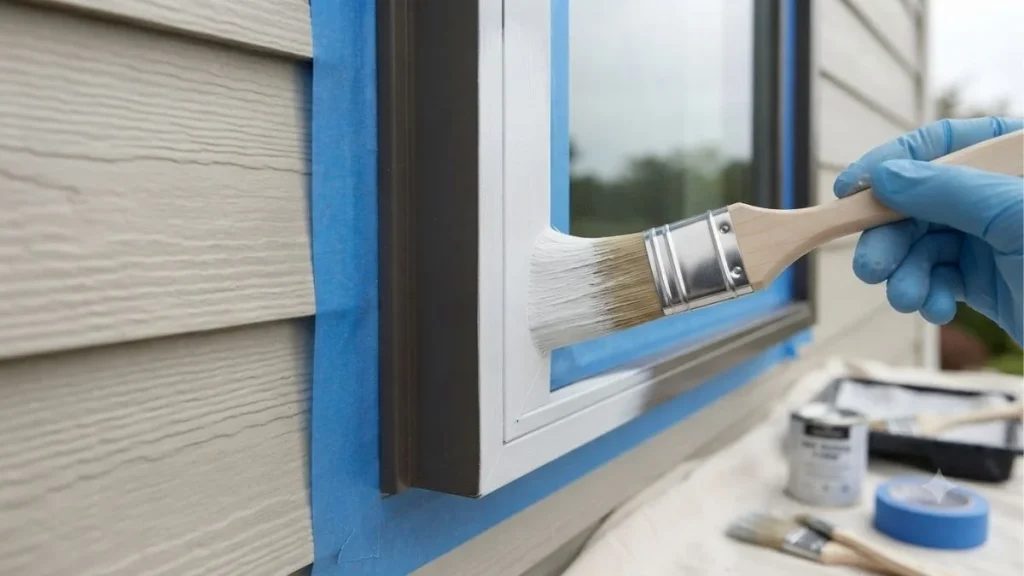 painting aluminum window trim finish
