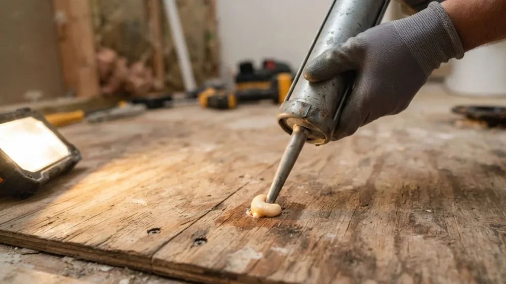 polyurethane foam injection subfloor repair
