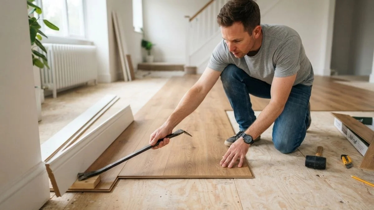 remove baseboards for vinyl flooring