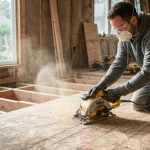 removing particle board subfloor diy