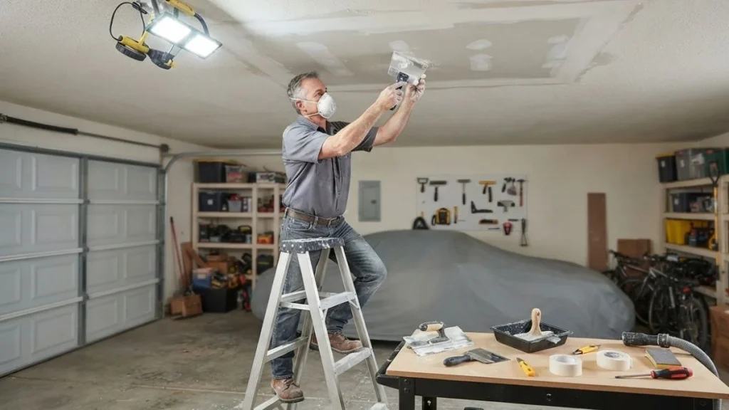 repairing garage ceiling water damage