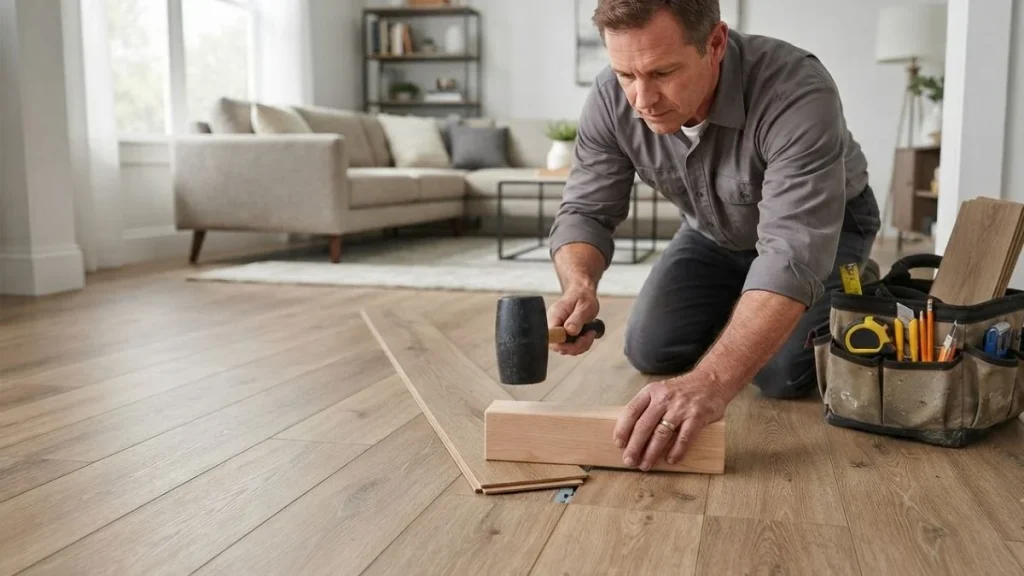 repairing laminate flooring gaps