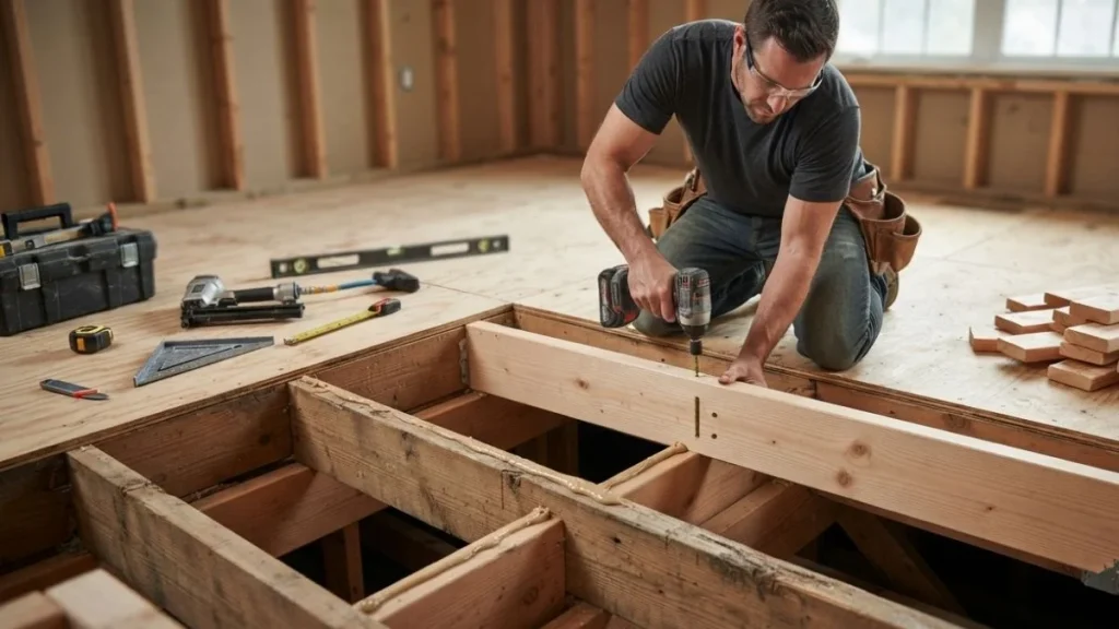 repairing second floor joists