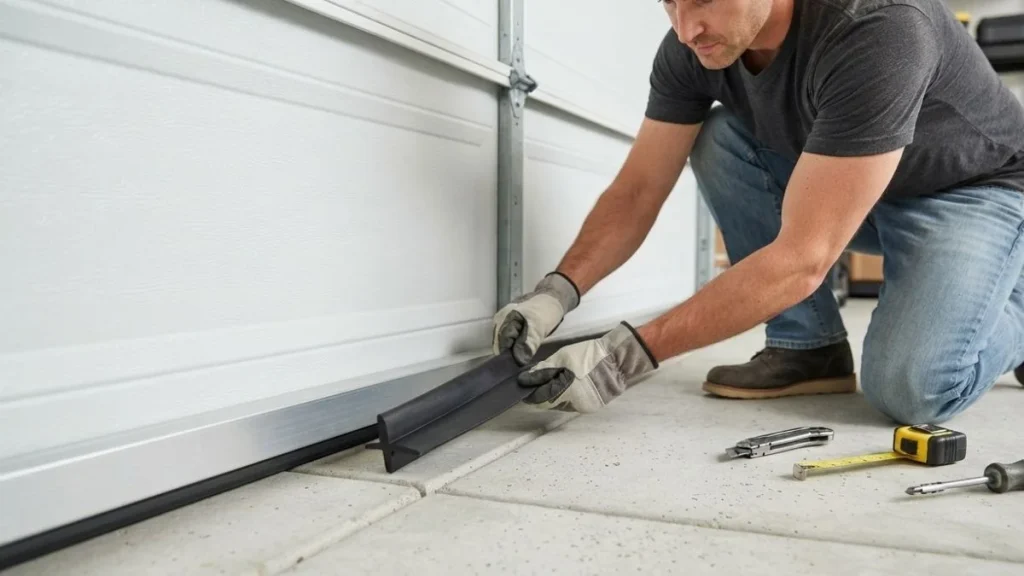 replacing garage door bottom seal
