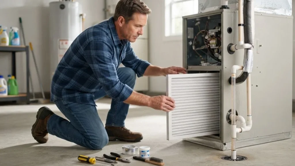 seasonal ac maintenance air filter replacement
