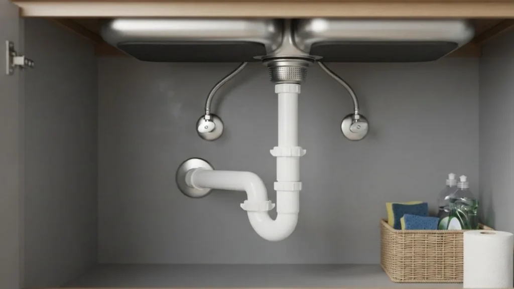 single p trap kitchen sink
