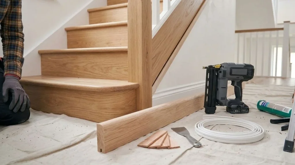 stair gap filler materials
