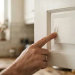 sticky painted kitchen cabinets