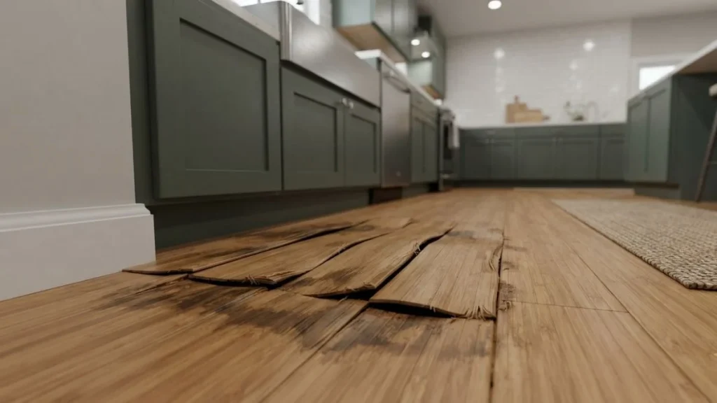 water damaged bamboo floating floor