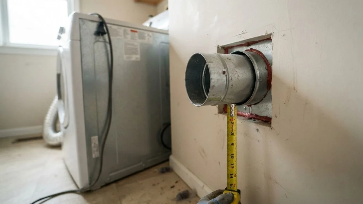 dryer vent height off floor code