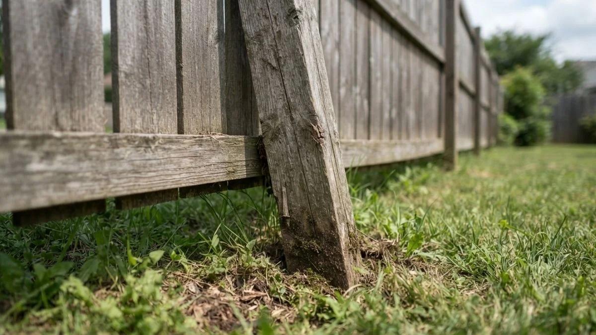fix wobbly fence post without removal