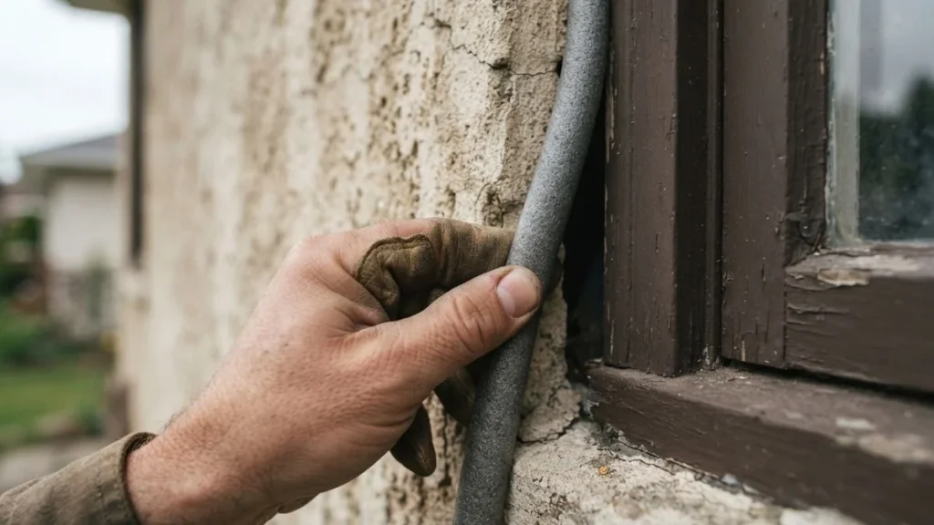 foam backer rod stucco window gap