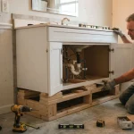how to raise bathroom cabinets
