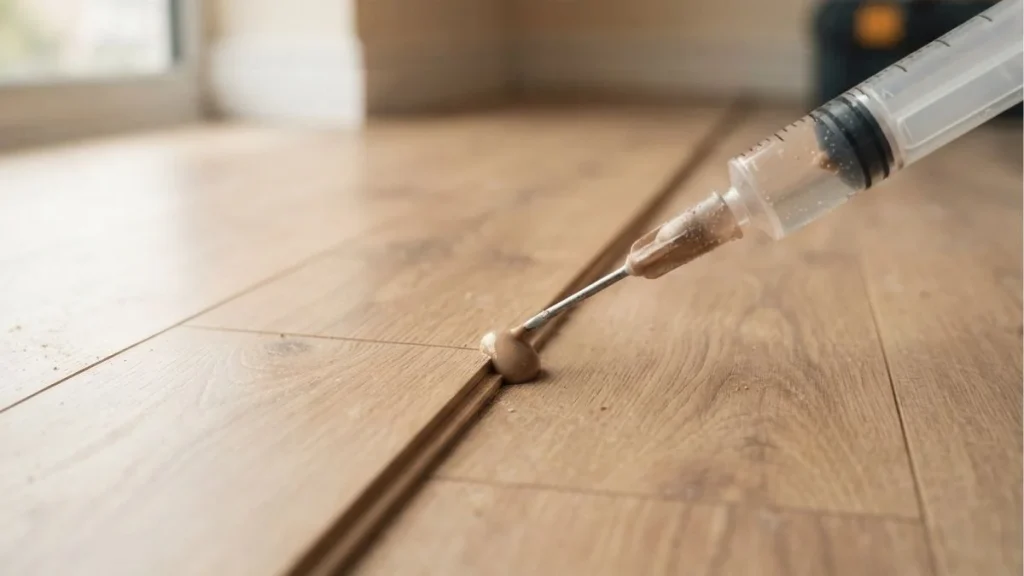 laminate flooring gap filler application syringe