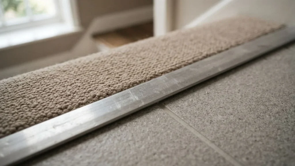 metal threshold strip carpet to tile
