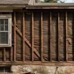 no sheathing under siding bare studs