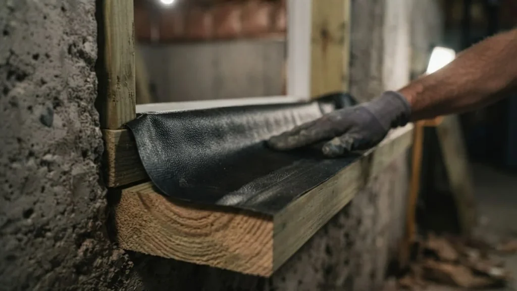 pan flashing window sill waterproofing