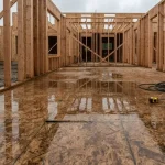wet subfloor during construction